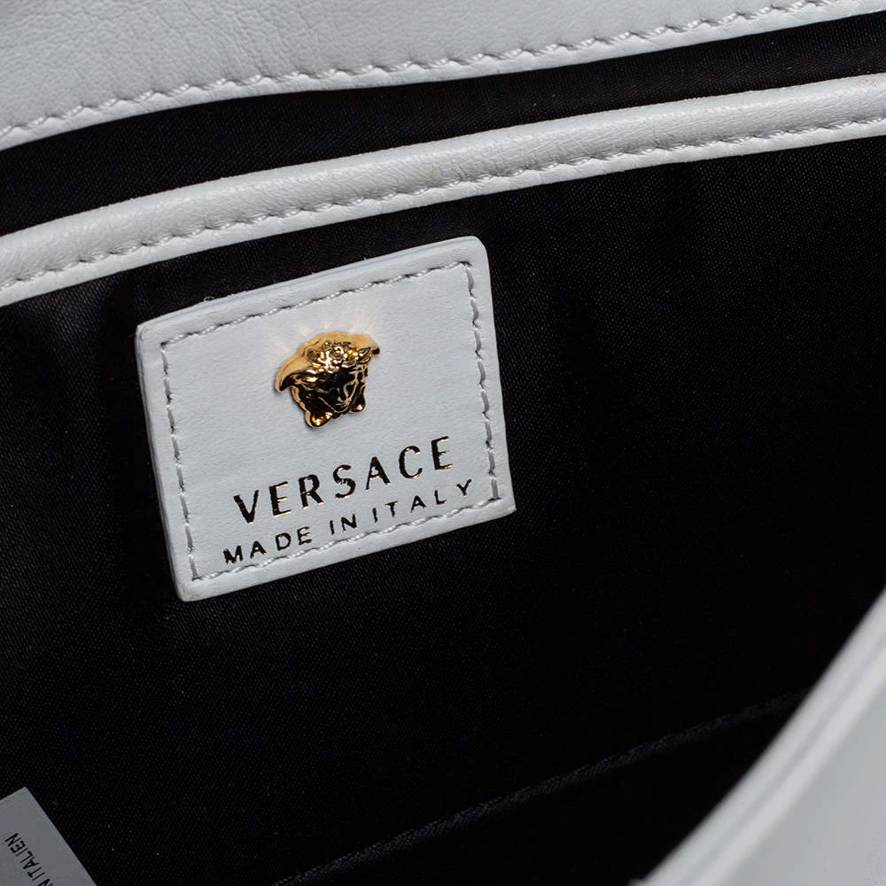Versace White Leather Medusa Sultan Shoulder Bag For Women 8 Versace White Leather Medusa Sultan Shoulder Bag For Women - Image 8