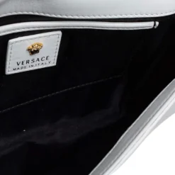 Versace White Leather Medusa Sultan Shoulder Bag For Women 17 Versace White Leather Medusa Sultan Shoulder Bag For Women -Versace Official Website luxury women versace used handbags p398822 009