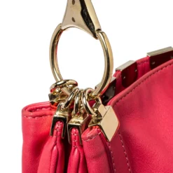 Versace Fuchsia Leather Hobo For Women -Versace Official Website luxury women versace used handbags p399229 001