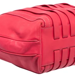 Versace Fuchsia Leather Hobo For Women -Versace Official Website luxury women versace used handbags p399229 009