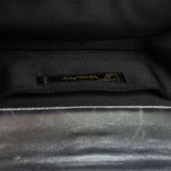 Versace Silver Leather Studded Flap Clutch For Women -Versace Official Website luxury women versace used handbags p402343 009