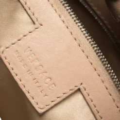 Versace Black Canvas And Patent Leather Tote For Women -Versace Official Website luxury women versace used handbags p403247 007