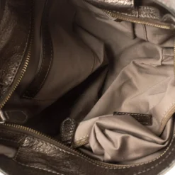 Versace Metallic Perforated Logo Leather Chain Hobo For Women -Versace Official Website luxury women versace used handbags p405558 004