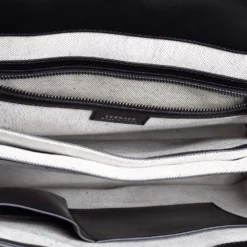 Versace Black Textured Leather Palazzo Empire Tote For Women -Versace Official Website luxury women versace used handbags p408241 002