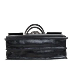 Versace Black Textured Leather Palazzo Empire Tote For Women -Versace Official Website luxury women versace used handbags p408241 012