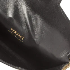 Versace Metallic Gold Leather Medusa Wallet On Chain For Women -Versace Official Website luxury women versace used handbags p409002 002