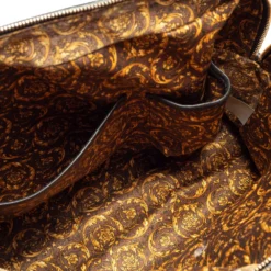 Versace Black Demetra Vanitas Satchel For Women -Versace Official Website luxury women versace used handbags p413378 002