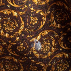 Versace Black Demetra Vanitas Satchel For Women -Versace Official Website luxury women versace used handbags p413378 015