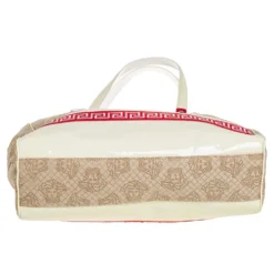 Versace Multicolor Medusa Print Fabric And Patent Leather Front Pocket Tote For Women -Versace Official Website luxury women versace used handbags p416146 012