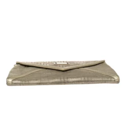 Versace Chain Gold Fabric Gianni Couture Envelope Chain Clutch For Women -Versace Official Website luxury women versace used handbags p418602 001