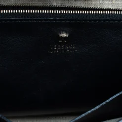 Versace Black Leather Palazzo Empire Tote For Women -Versace Official Website luxury women versace used handbags p418838 013