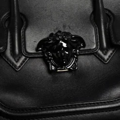 Versace Black Leather Palazzo Empire Tote For Women -Versace Official Website luxury women versace used handbags p418838 015