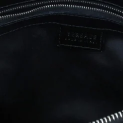 Versace Black Quilted Leather Snap Out Of It Satchel For Women -Versace Official Website luxury women versace used handbags p4251 0016