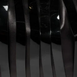 Versace Black Patent And Leather Stripe Logo Hobo For Women -Versace Official Website luxury women versace used handbags p426873 007