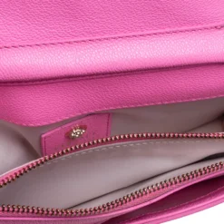 Versace Pink Leather Medusa Medusa Chain Clutch For Women -Versace Official Website luxury women versace used handbags p433875 002