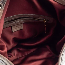 Versace Metallic Grey Signature Canvas And Leather Trim Hobo For Women 19 Versace Metallic Grey Signature Canvas And Leather Trim Hobo For Women -Versace Official Website luxury women versace used handbags p439855 004