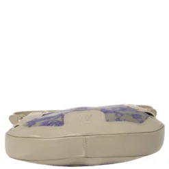 Versace Grey/Purple Majolica Print Leather Hobo For Women -Versace Official Website luxury women versace used handbags p446352 001