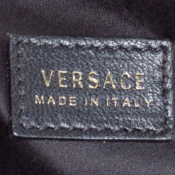 Versace Black Barocco Leather Flap Shoulder Bag For Women 18 Versace Black Barocco Leather Flap Shoulder Bag For Women -Versace Official Website luxury women versace used handbags p454029 001