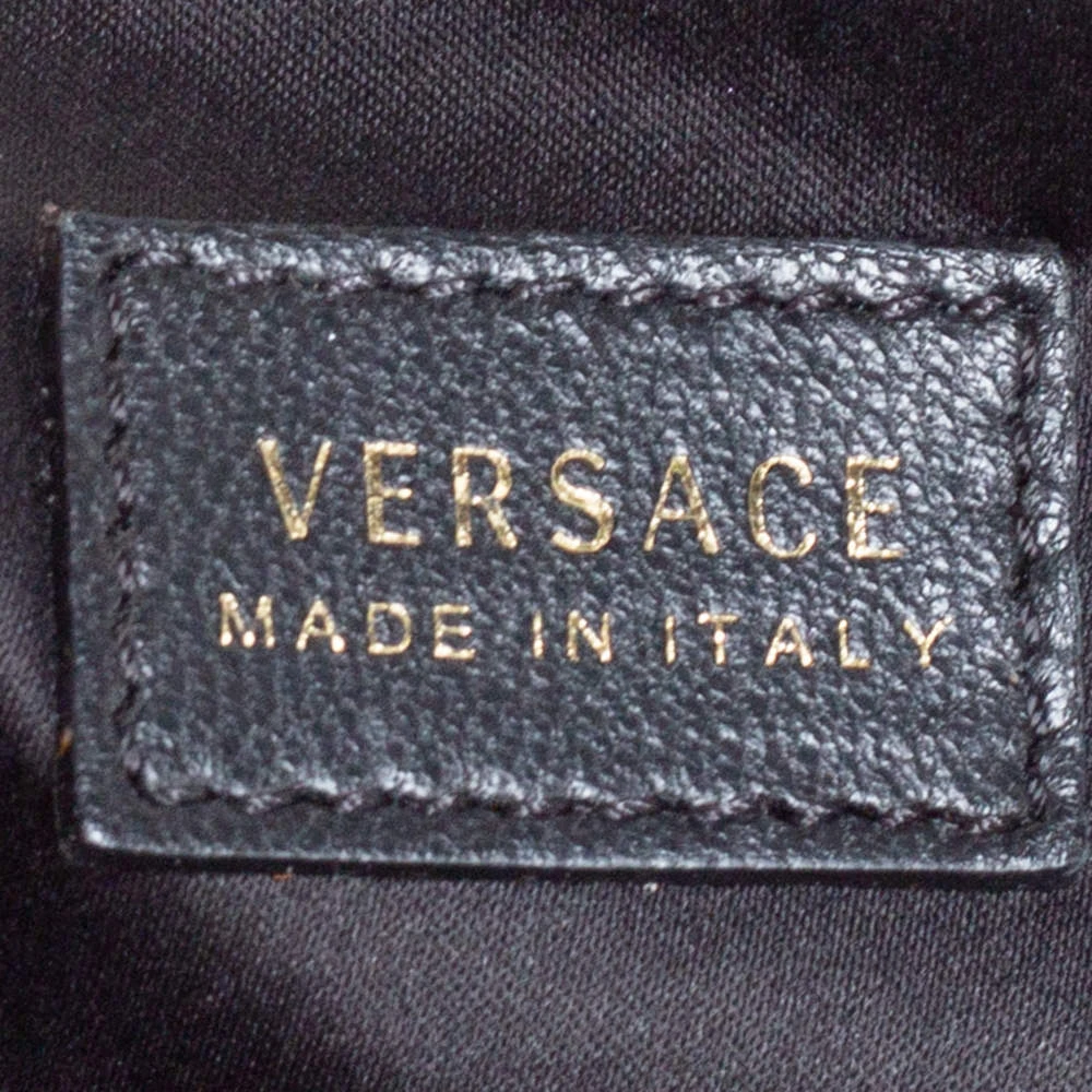 Versace Black Barocco Leather Flap Shoulder Bag For Women 8 Versace Black Barocco Leather Flap Shoulder Bag For Women - Image 8