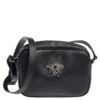 Versace Black Leather Medusa Crossbody Bag For Women