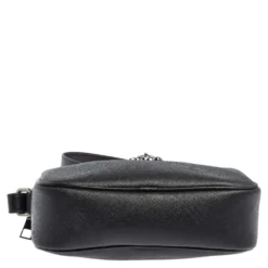 Versace Black Leather Medusa Crossbody Bag For Women -Versace Official Website luxury women versace used handbags p454951 011