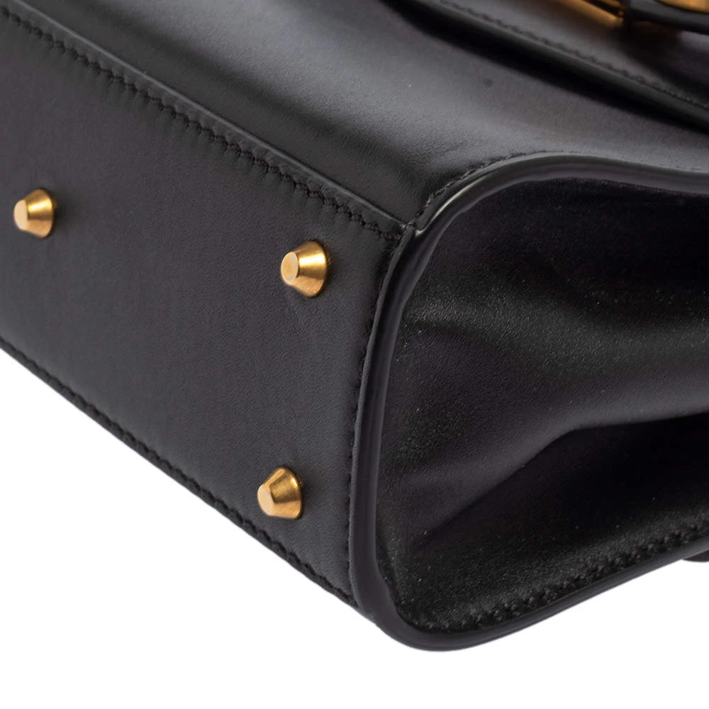 Versace Black Leather Small Icon Top Handle Bag For Women 16 Versace Black Leather Small Icon Top Handle Bag For Women - Image 16