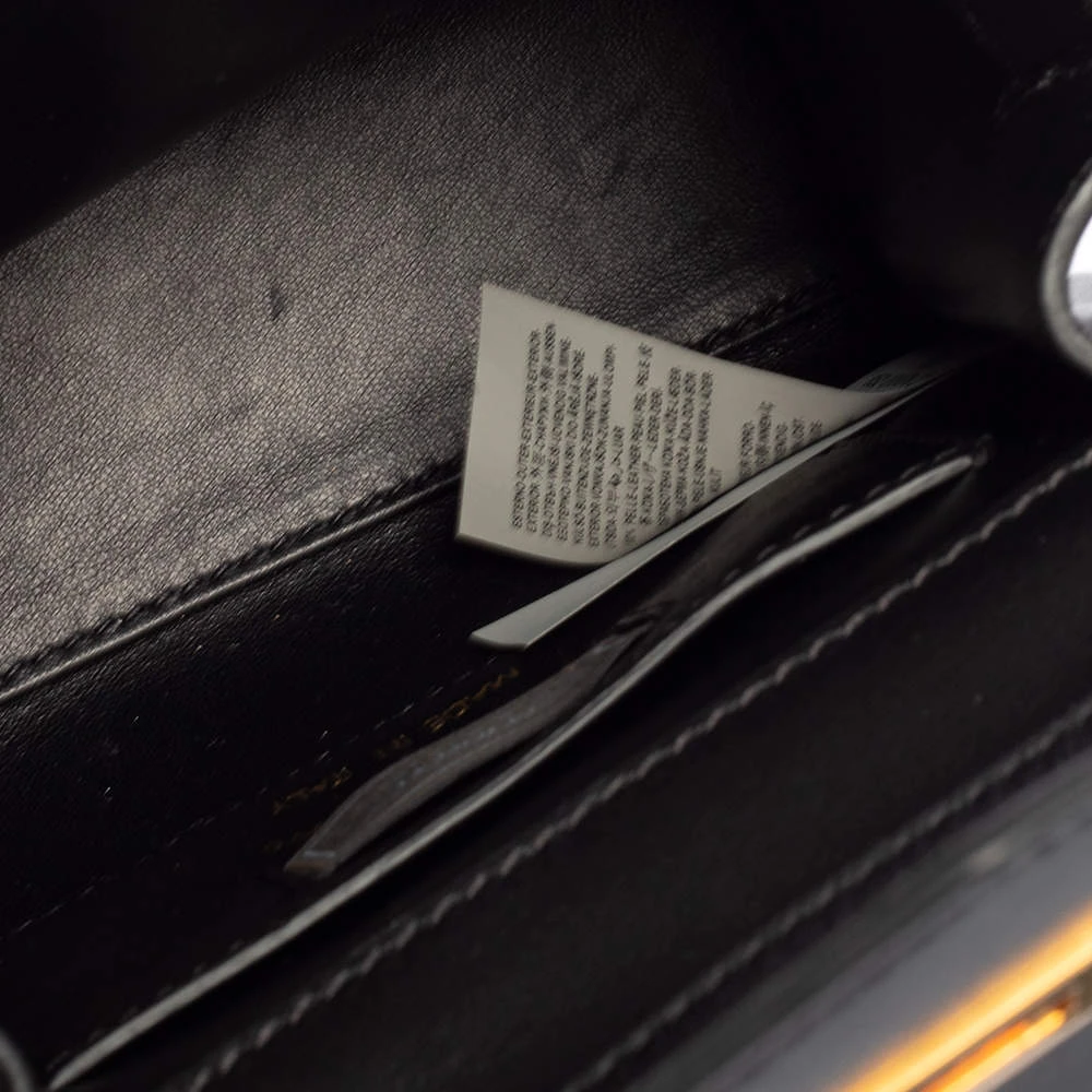 Versace Black Leather Small Icon Top Handle Bag For Women 8 Versace Black Leather Small Icon Top Handle Bag For Women - Image 8