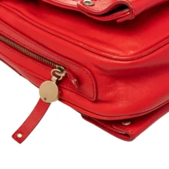 Versace Red Leather Studded Tote For Women -Versace Official Website luxury women versace used handbags p470991 006