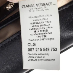 Versace Black Medusa Chain Clutch For Women -Versace Official Website luxury women versace used handbags p471576 005