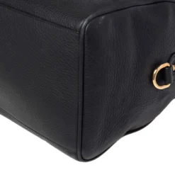 Versace Black Leather Medusa Boston Bag For Women -Versace Official Website luxury women versace used handbags p474596 002