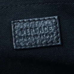 Versace Black Leather Medusa Boston Bag For Women -Versace Official Website luxury women versace used handbags p474596 009