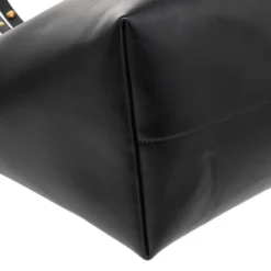 Versace Black Leather Tote For Women -Versace Official Website luxury women versace used handbags p482815 004