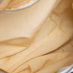 Versace Off White/Gold Monogram Fabric And Leather Snap Out Of It Satchel For Women -Versace Official Website luxury women versace used handbags p482961 004