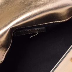 Versace Gold Leather Medusa Flap Crossbody Bag For Women -Versace Official Website luxury women versace used handbags p483761 009