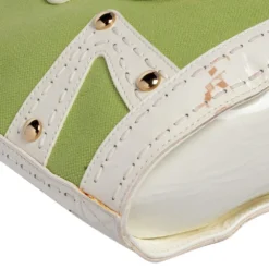 Versace Green/White Patent Leather And Canvas Tote For Women -Versace Official Website luxury women versace used handbags p483895 007