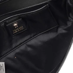 Versace Black Patent Leather Medusa Chain Clutch For Women -Versace Official Website luxury women versace used handbags p485456 006