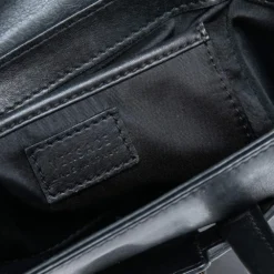 Versace Black Leather Mini Signature Satchel For Women -Versace Official Website luxury women versace used handbags p485901 006