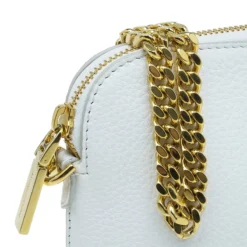 Versace White Leather Small Medusa Clutch For Women -Versace Official Website luxury women versace used handbags p49192 007