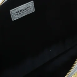 Versace White Leather Small Medusa Clutch For Women -Versace Official Website luxury women versace used handbags p49192 013