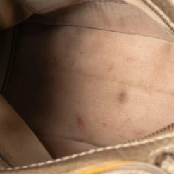 Versace Gold Croc Embossed Leather And Leather Chain Link Satchel For Women -Versace Official Website luxury women versace used handbags p492844 011