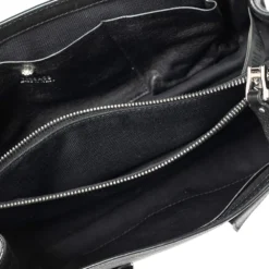 Versace Black Leather Stardust Shoulder Bag For Women -Versace Official Website luxury women versace used handbags p492948 002