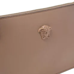 Versace Beige Leather Medusa Wristlet Clutch For Women 15 Versace Beige Leather Medusa Wristlet Clutch For Women -Versace Official Website luxury women versace used handbags p494430 006