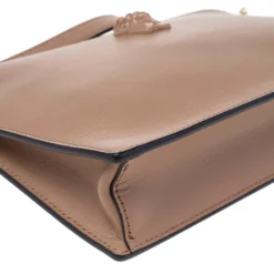 Versace Beige Leather Medusa Wristlet Clutch For Women 20 Versace Beige Leather Medusa Wristlet Clutch For Women -Versace Official Website luxury women versace used handbags p494430 009