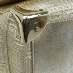 Versace Gold Embossed Leather Flap Shoulder Bag For Women 30 Versace Gold Embossed Leather Flap Shoulder Bag For Women -Versace Official Website luxury women versace used handbags p50037 0014