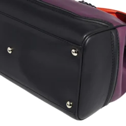 Versace Tri Color Leather Empire Palazzo Tote For Women -Versace Official Website luxury women versace used handbags p501342 005