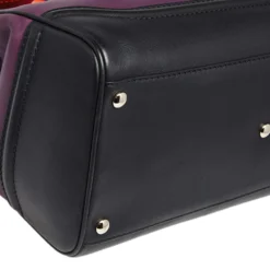 Versace Tri Color Leather Empire Palazzo Tote For Women -Versace Official Website luxury women versace used handbags p501342 006