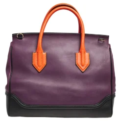 Versace Tri Color Leather Empire Palazzo Tote For Women -Versace Official Website luxury women versace used handbags p501342 008