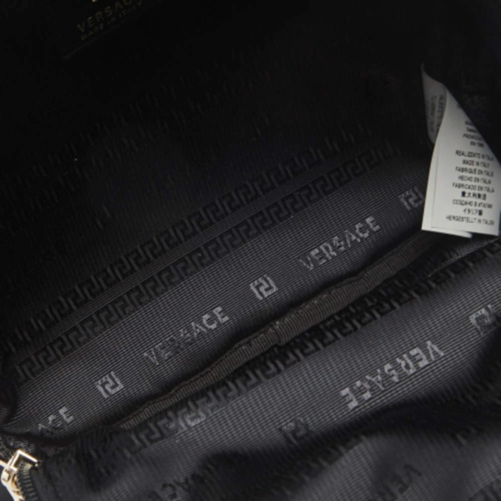 Versace Black Nylon And Leather Trim Mini Medusa Backpack For Women 7 Versace Black Nylon And Leather Trim Mini Medusa Backpack For Women - Image 7