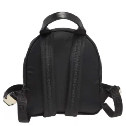 Versace Black Nylon And Leather Trim Mini Medusa Backpack For Women 14 Versace Black Nylon And Leather Trim Mini Medusa Backpack For Women -Versace Official Website luxury women versace used handbags p505051 008