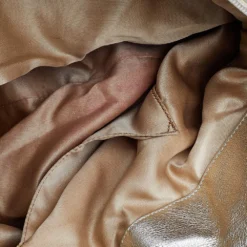 Versace Gold Monogram Fabric And Leather Logo Plate Hobo For Women -Versace Official Website luxury women versace used handbags p511850 010